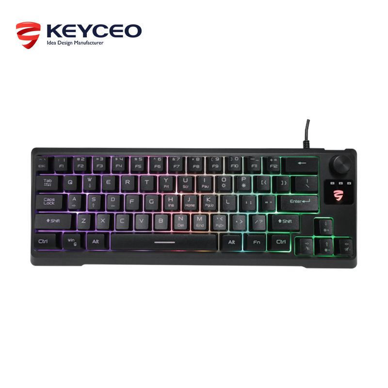 KY-K9964 Gaming keyboard is 64  Keys Multi Color RGB Illuminated LED Backlit Wired keyboard 9
