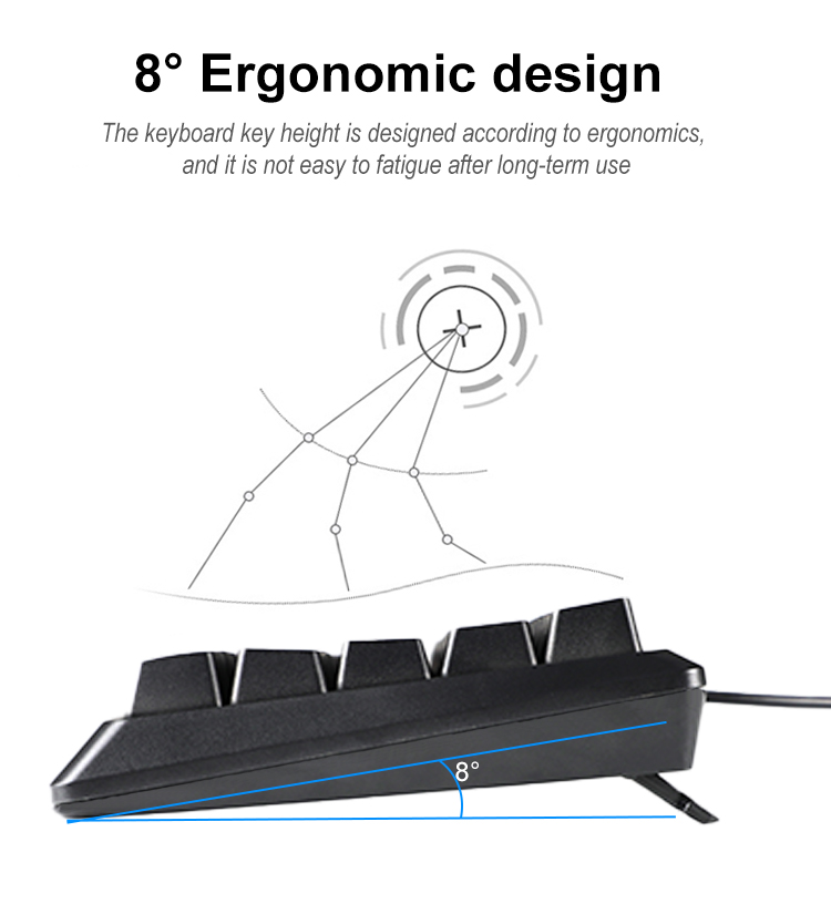 KY-K9961 Silent 60% Gaming Keyboard, RGB Backlit Ultra-Compact Mini Keyboard 12