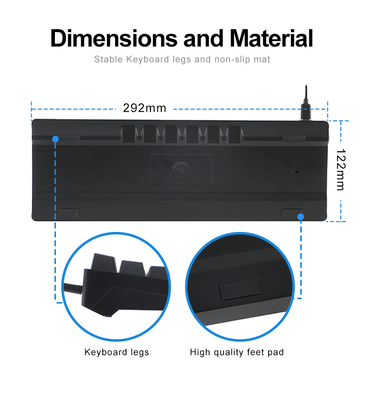 KY-MK61 keyboard mechanical keyboard for gaming with good price - KEYCEO 13