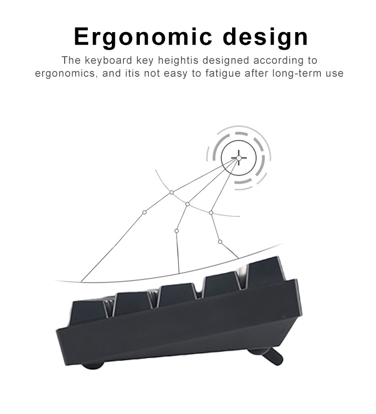 KY-MK68 Compact design 68 keys mechanical keyboard 12