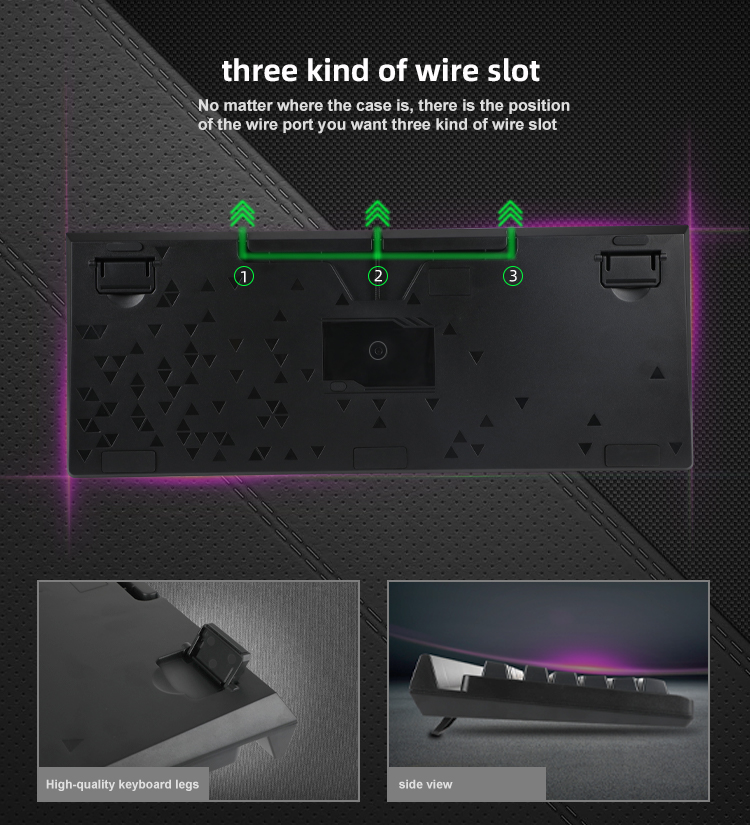 KY-MK98 IDM Rainbow & RGB backlight Mechanical Keyboard Compact design Full key versions mechanical keyboard with mobile 14