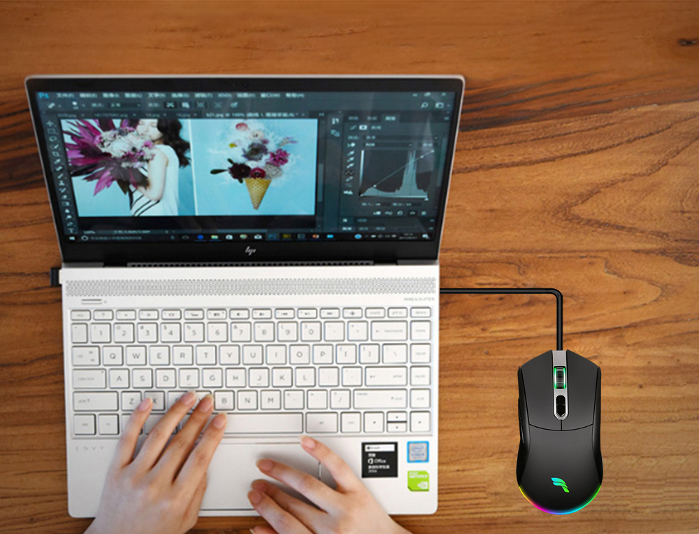 KY-R1008 mouse sem fio para jogos OEM 2.4G 11