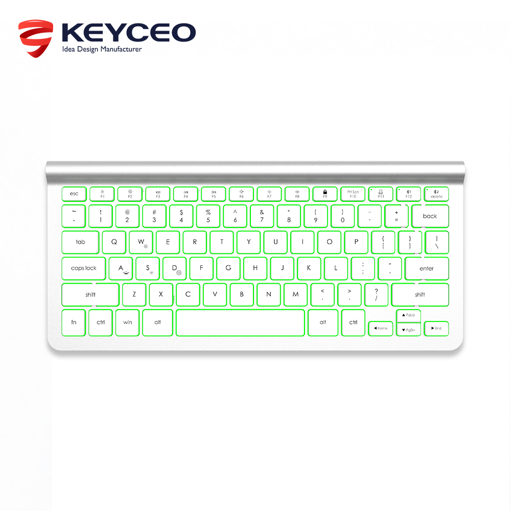 KY-X210 High Quality 78 Keys Slim Scissor Structure Keyboard Backlight USB BT Wirelessk Selectable Office Keyboard 8