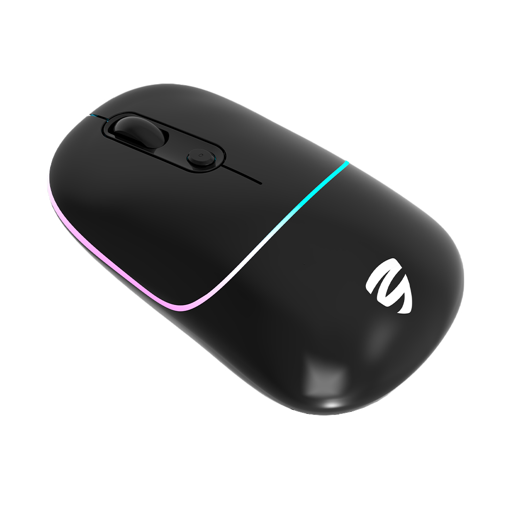 KY-R576 žhavý prodej a vysoce kvalitní odolná citlivá opěrka prstů ergonomická 2,4G+Bluetooth bezdrátová myš kancelářská RGB dobíjecí myš 8