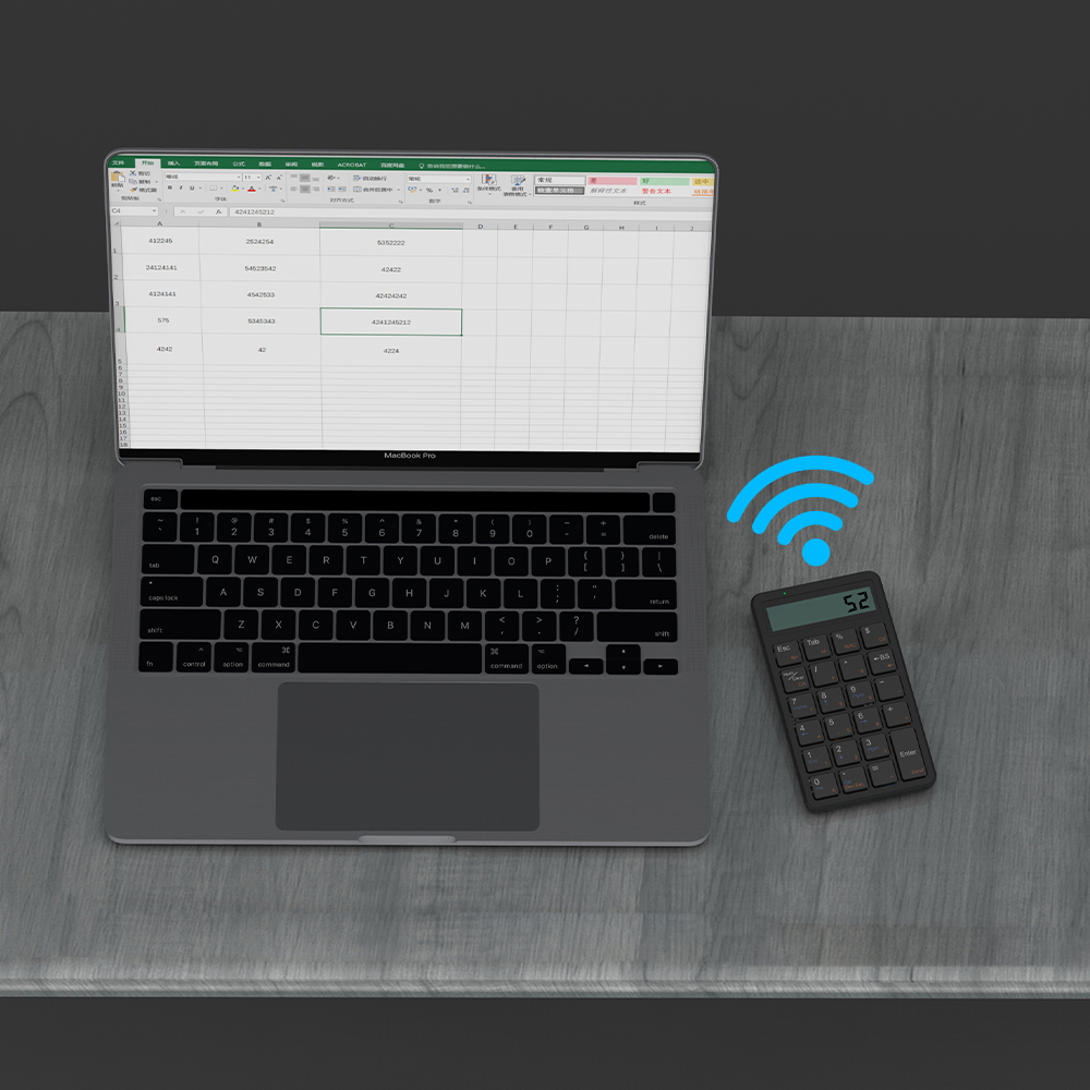 KY-X017 Estrutura em tesoura teclado de computador design fino Com fio 2.4G + BT 5.0 modos duplos oem teclado sem fio portátil fino 7