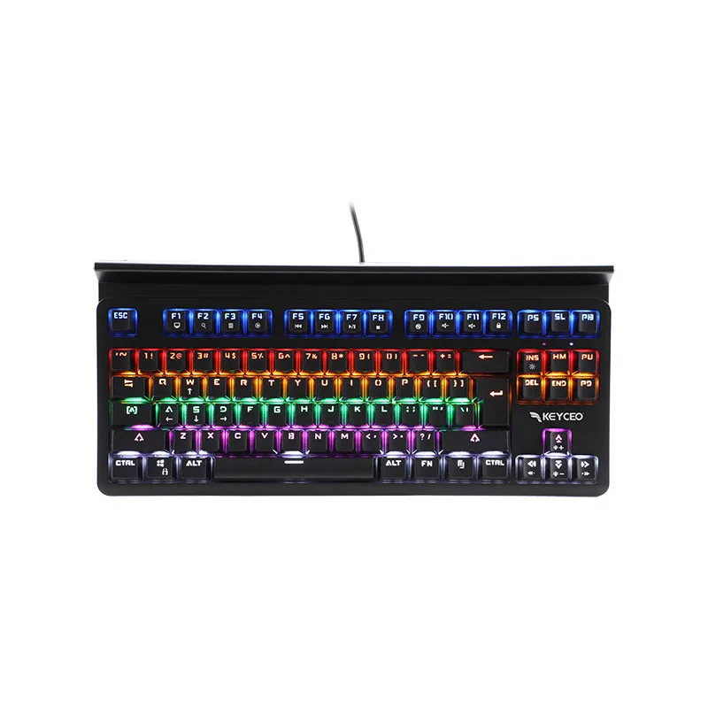 KY-MK29 Mechanical Gaming Keyboard multimedia grooved RGB Customizable USB Wired Keyboard mini 1