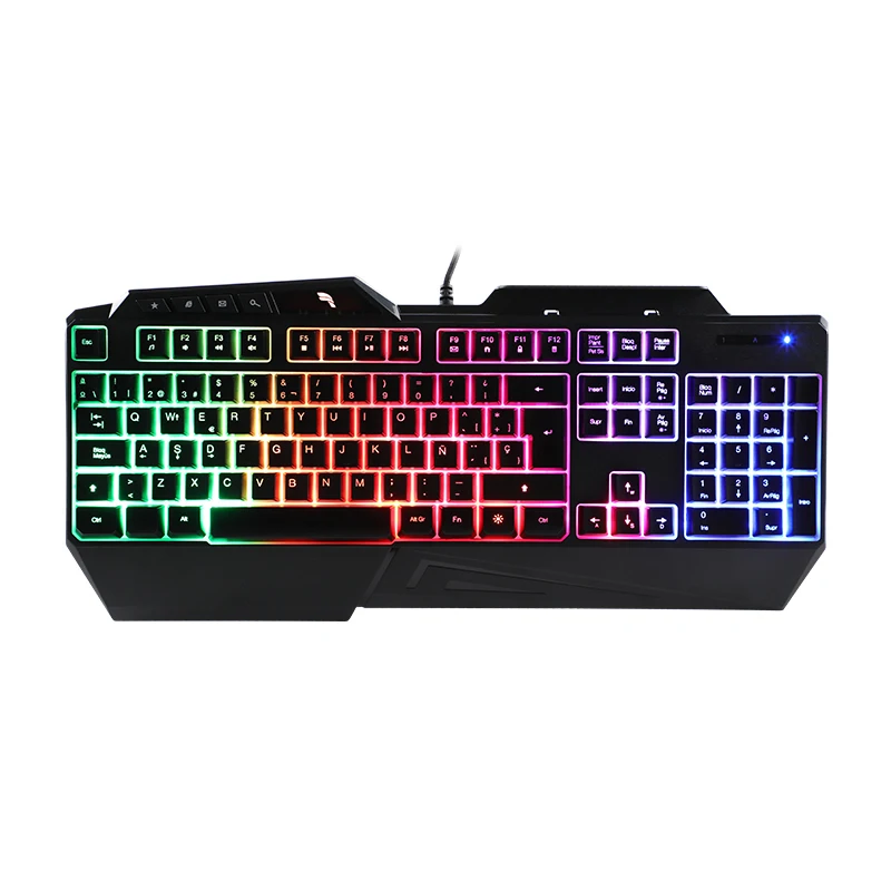 KY-K9290 Popüler kablolu gökkuşağı oyun klavyesi 1