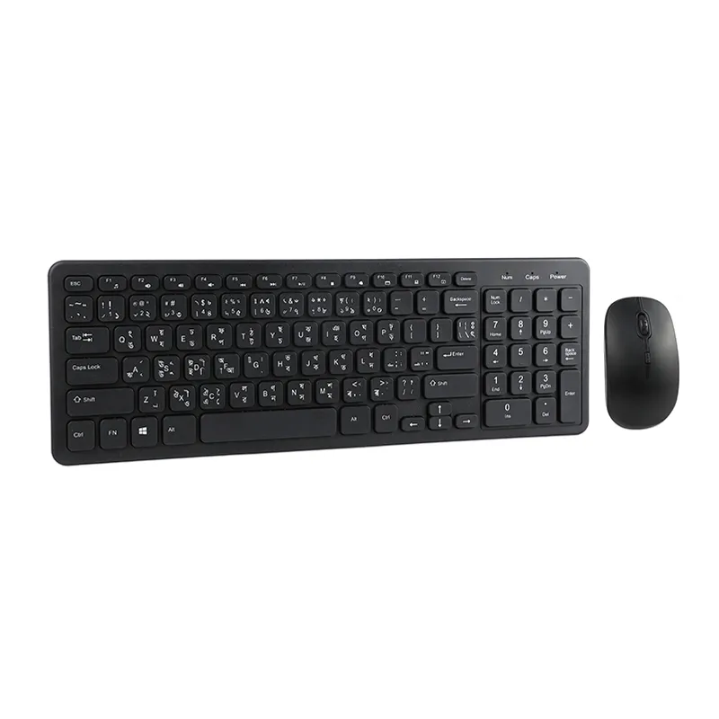 Wireless Mini Keyboard and Mouse Combo 370*126*25mm(keyboard) 106*60*33 Mm (mouse) KY-4330 Wireless Mini Keyboard and Mouse Combo Keyc... 2