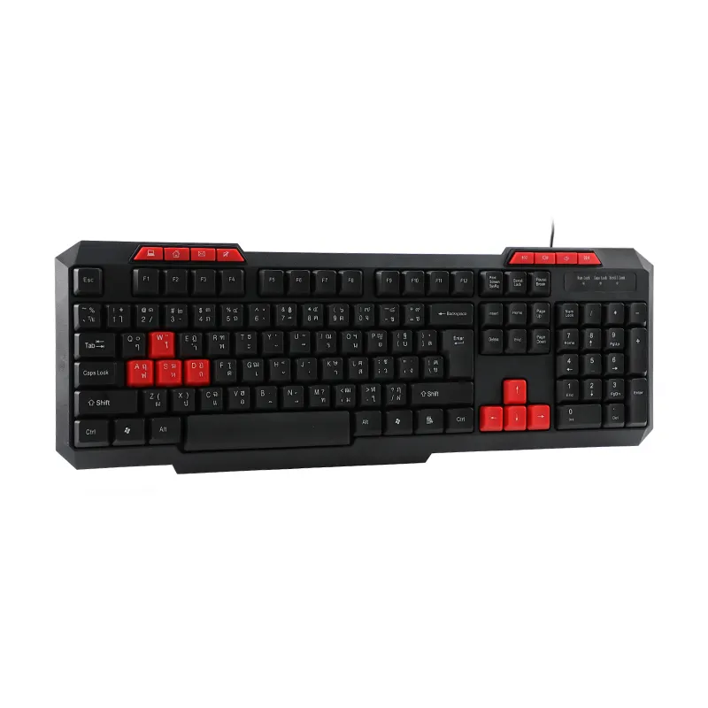 Keyceo Brand Officeworks Wired Keyboard KY-K606 402*150*21mm USB Factory 3