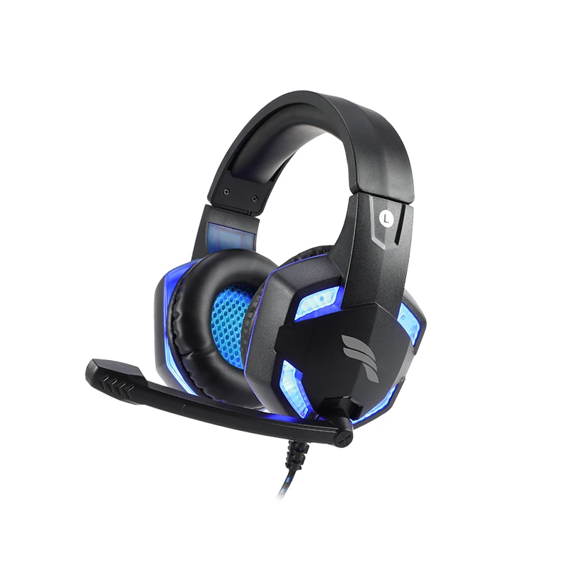 KY-H020 Gaming-Headset mit Hintergrundbeleuchtung, 1,8 m weiches, geflochtenes Kabel 1