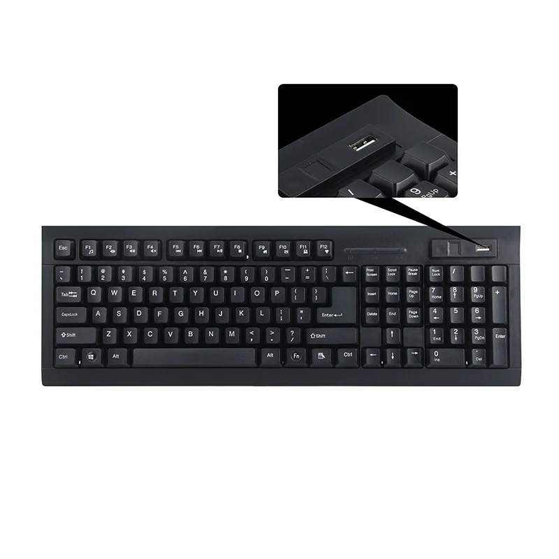 KY-K835 Teclado de lector de tarjetas inteligentes USB de fábrica personalizado para computadora teclado de oficina silencioso inteligente 1