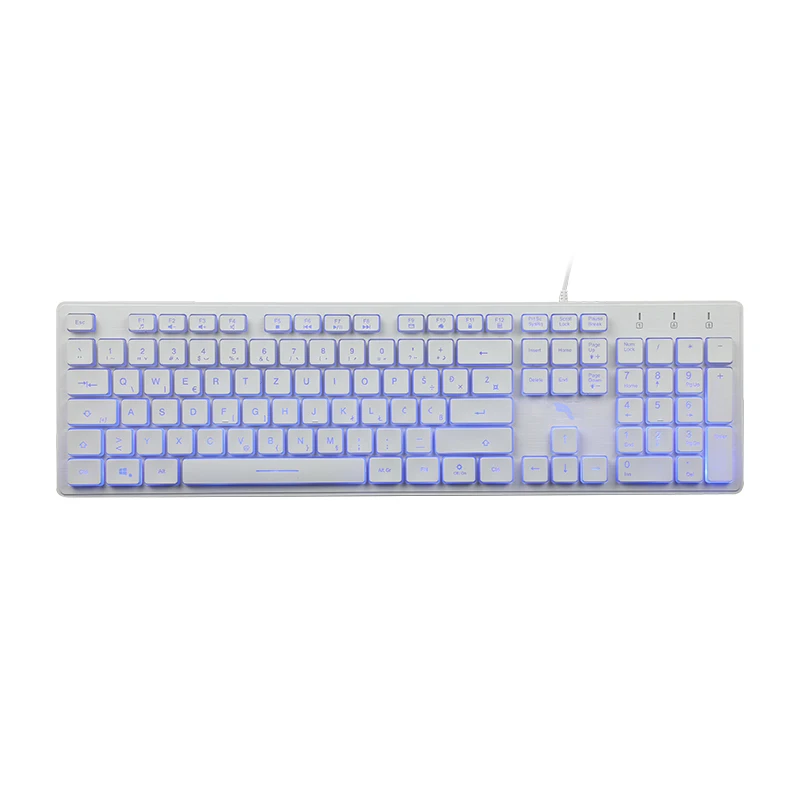 KY-K841BL Ergonomic design Chocolate backlit keyboard 1