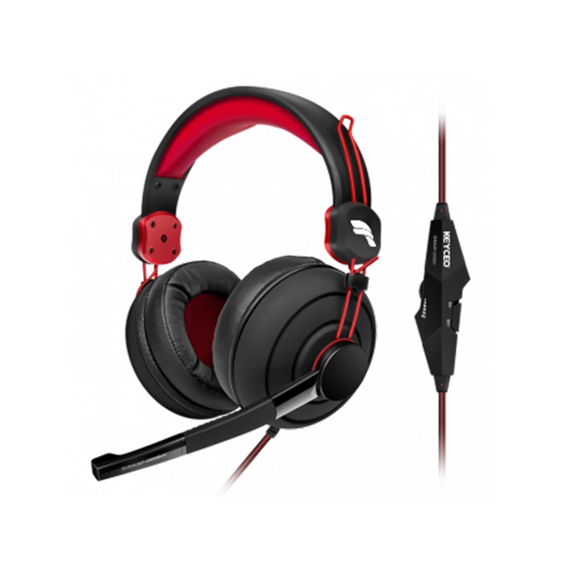 KY-H046 Hochwertiger Gaming-Kopfhörer aus ABS und Leder 1