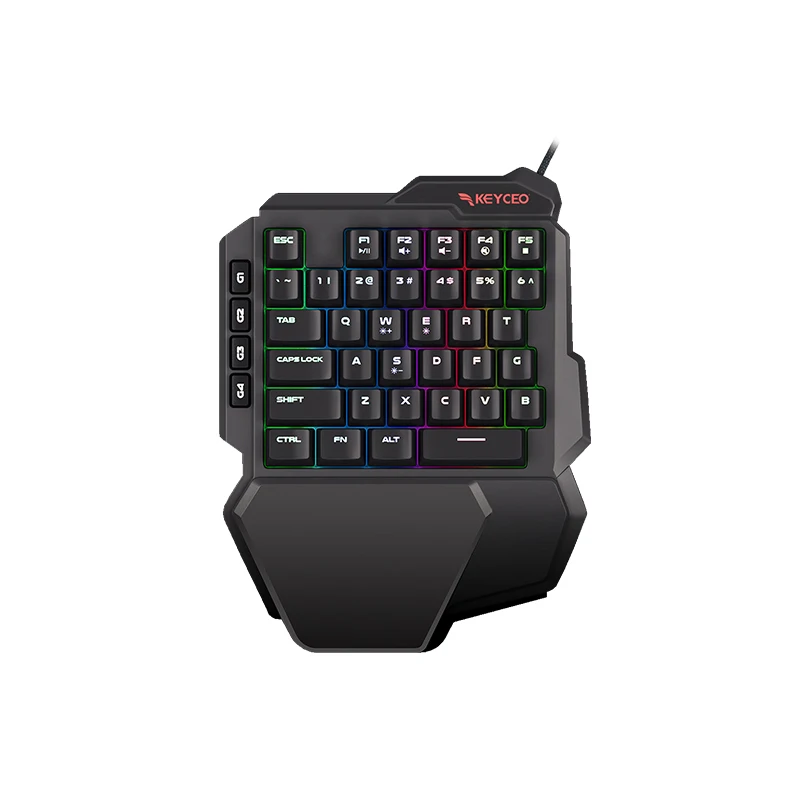 Vlastní mechanická klávesnice KY-MK35 Jednoruční RGB podsvícená USB protiskluzová klávesnice Snazší ovládání Herní klávesnice 1