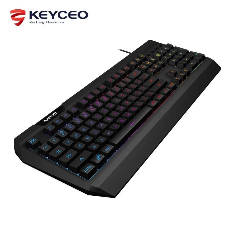 Keyceo Brand Gaming Keyboard Europe 468*185*33mm Rainbow and RGB Different Color 6