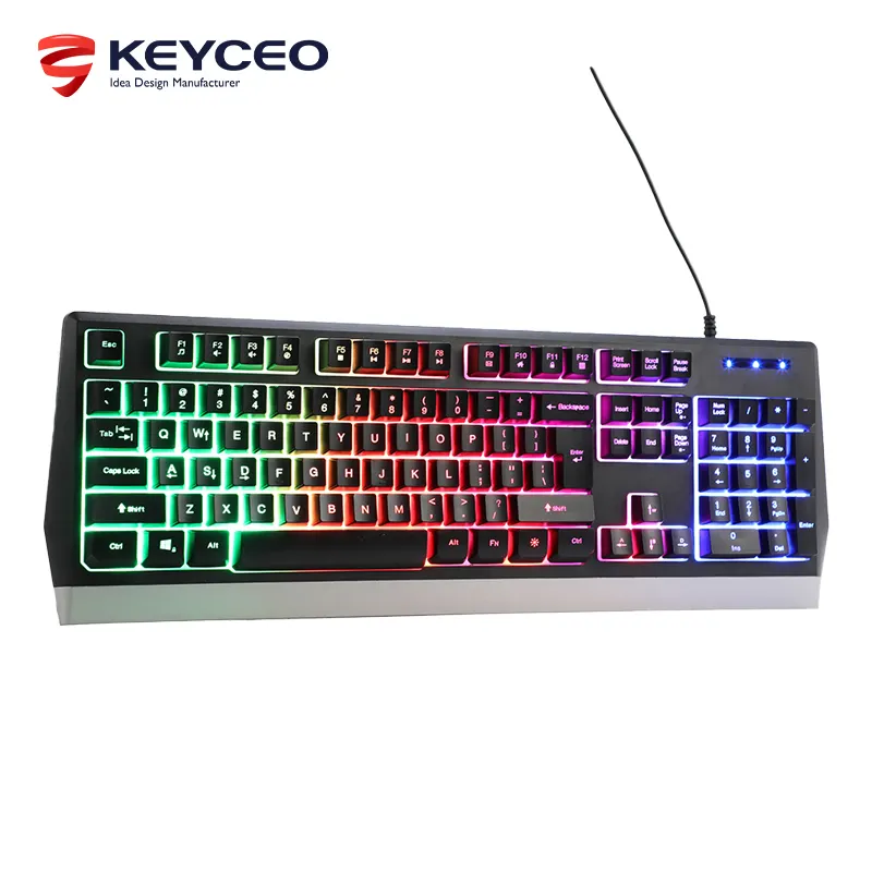 Silent Gaming Keyboard 465*165*35mm Support All the Languange Keyceo 8