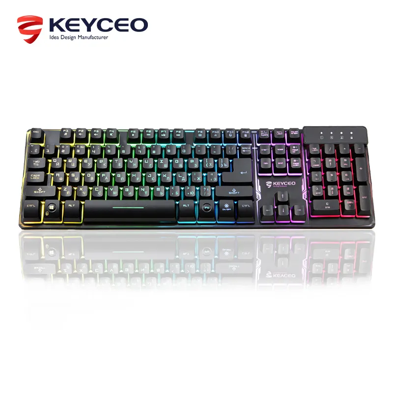Hot Best Rgb Membrane Keyboard KY-K9300 USB Keyceo Brand 3