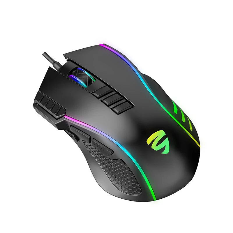 KY-M1015 Factory Wholesale High-Quality Stable Control Mute Unique RGB gaming Mouse wired 1