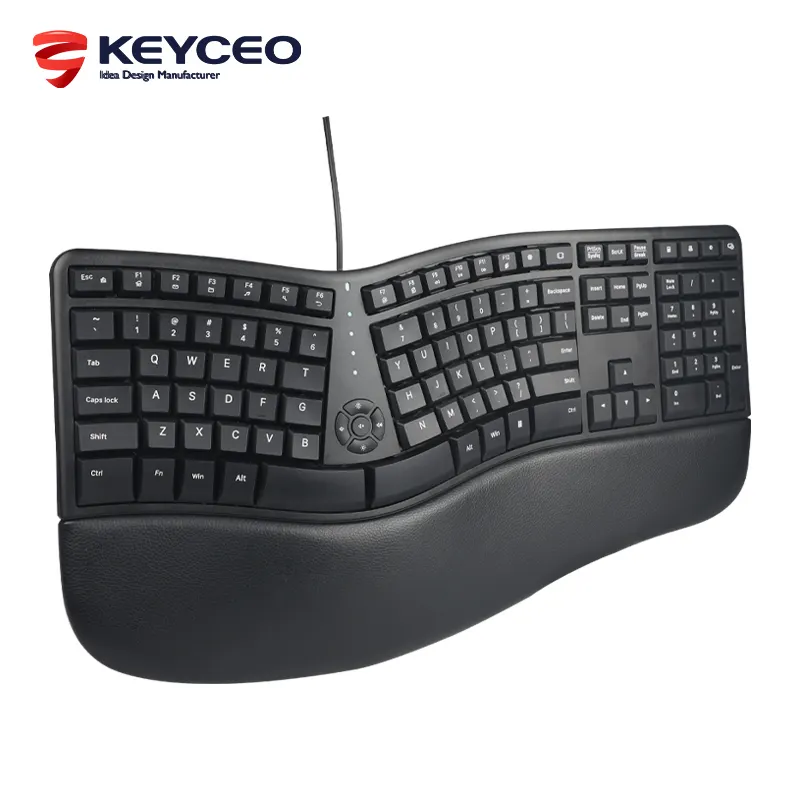 Keyceo Brand Best Wired Keyboard for Office Work Bluetooth/wired/wireless 485x255x47mm KY-K880 6