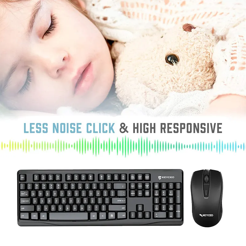 Rechargeable Wireless Keyboard and Mouse 2