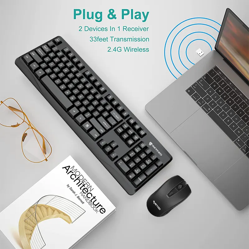 Rechargeable Wireless Keyboard and Mouse 4
