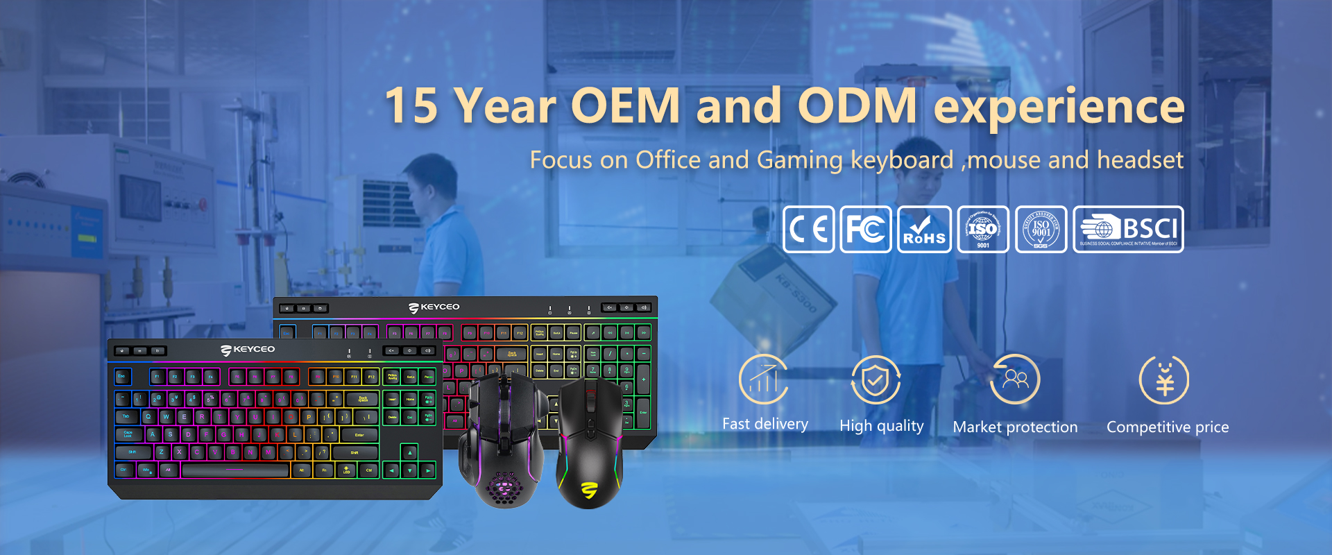Custom Gaming Keyboard and Mouse Supplier
