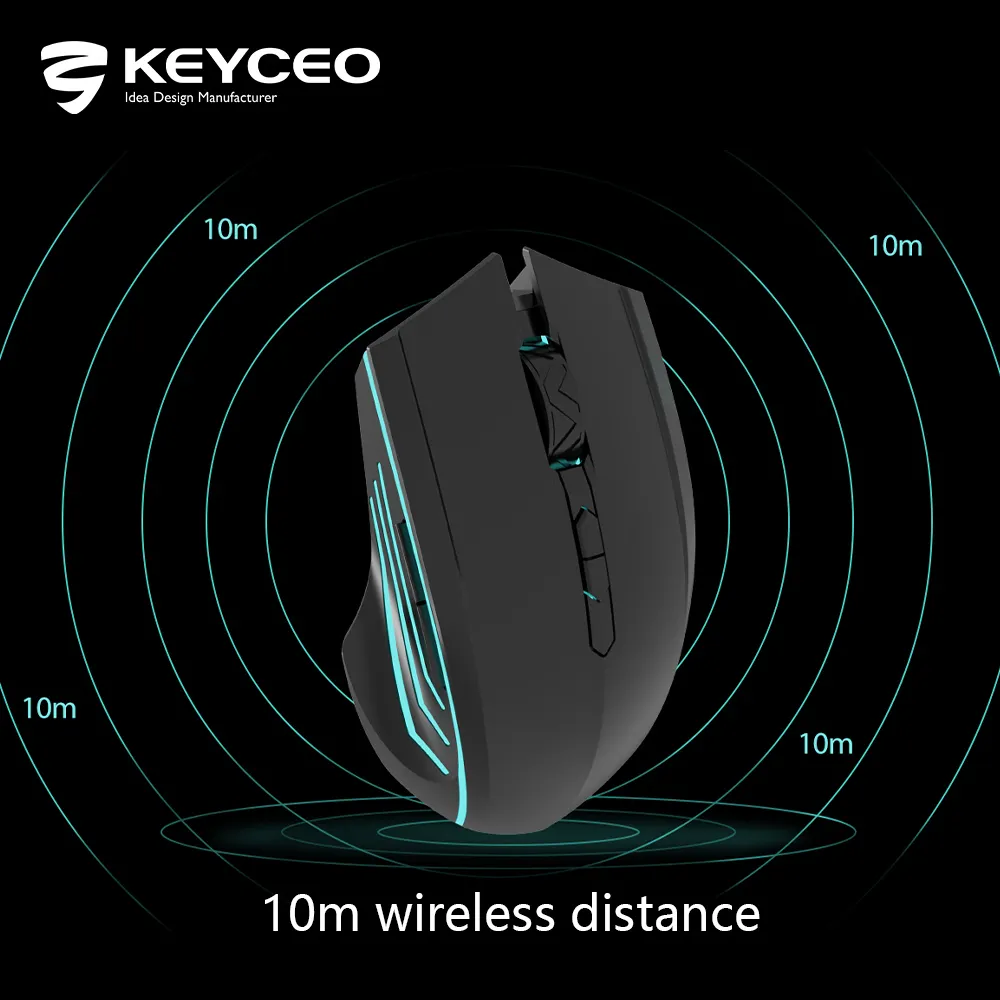 Keyceo Brand Top 10 Best Wireless Gaming Mouse KY-M1028 Factory 3