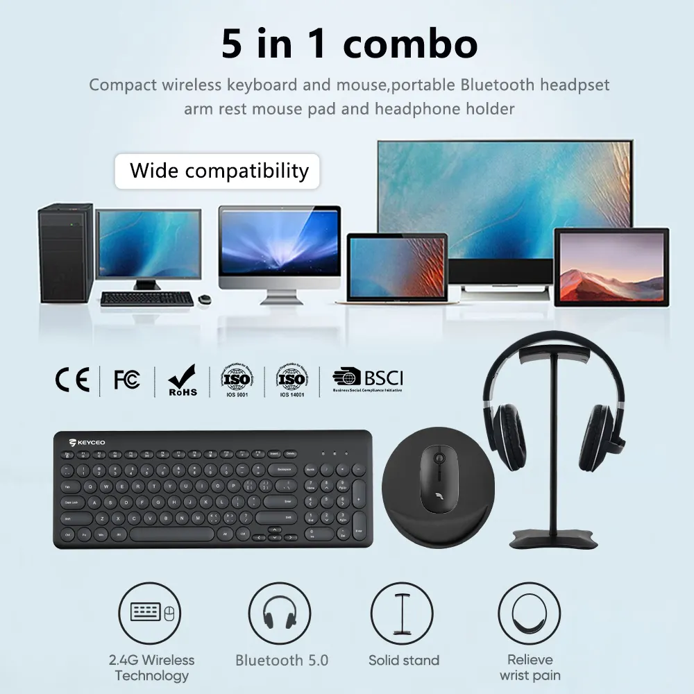 OEM Best Wireless Keyboard Mouse Combo 2020 Keyceo 3