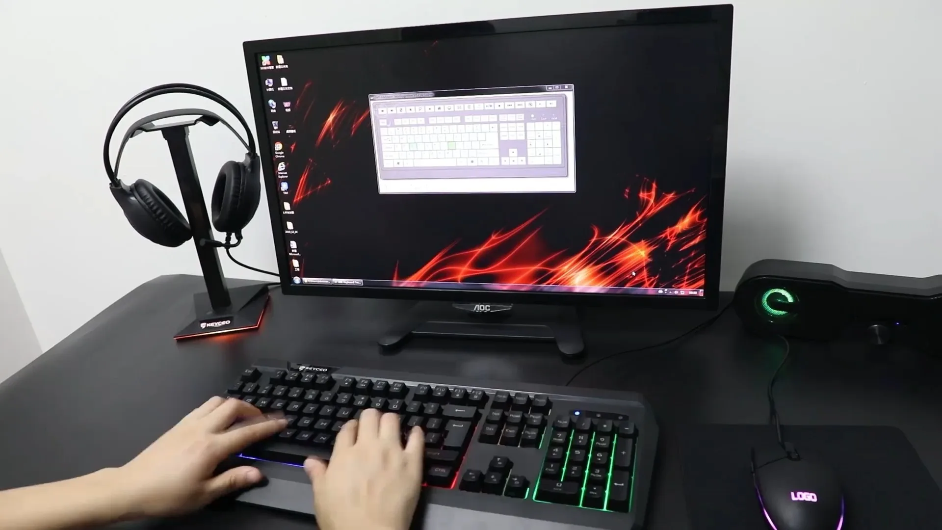 OMG-Single 6 en 1 teclado combinado alfombrilla de ratón combinación de teclado y ratón inalámbricos 1