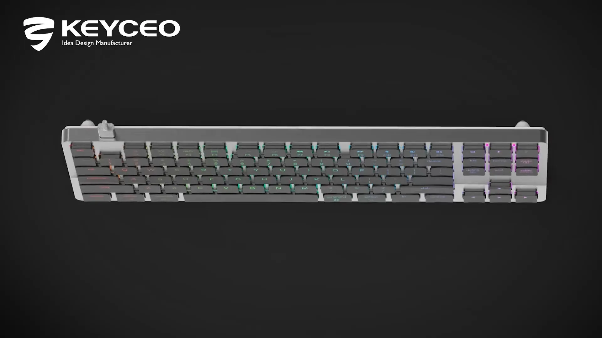KY-MK101 87 tuşlu RGB LED oyun Mekanik Klavye 1