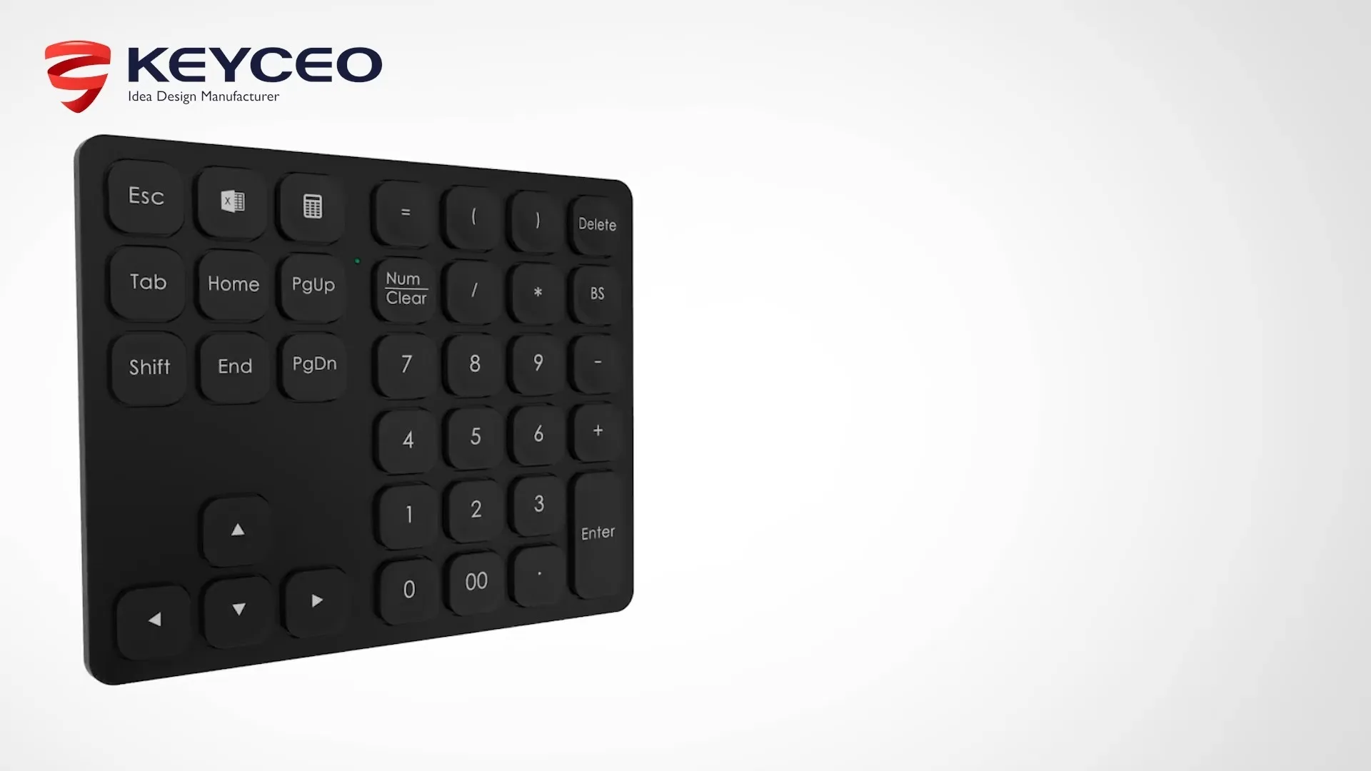 KY-X018 Ultra-mince Conception Ciseaux Structure Clavier Bluetooth Multisystème 2.4G + BT 5.0 Rechargeable Longue Durée De Veille 1