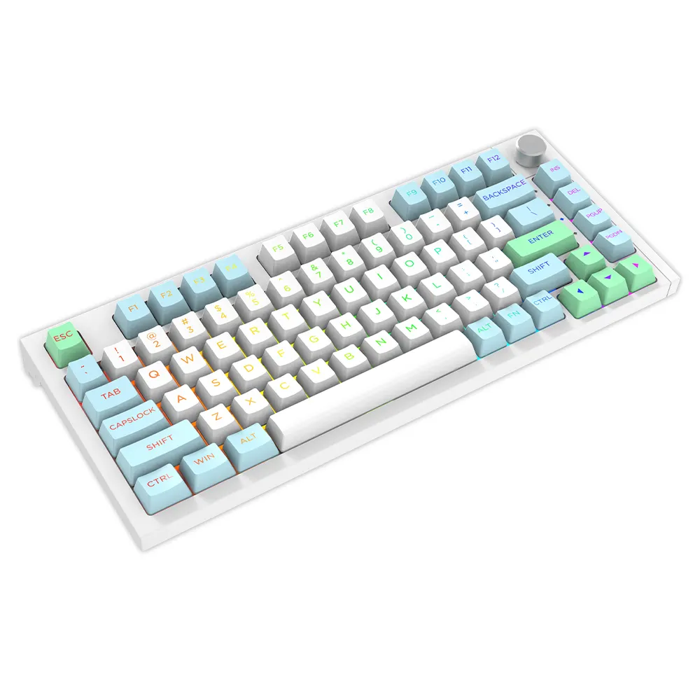 Wireless Mechanical Keyboard for Gaming Keyceo Brand 333*143*43mm RGB 867 Manufacture 4