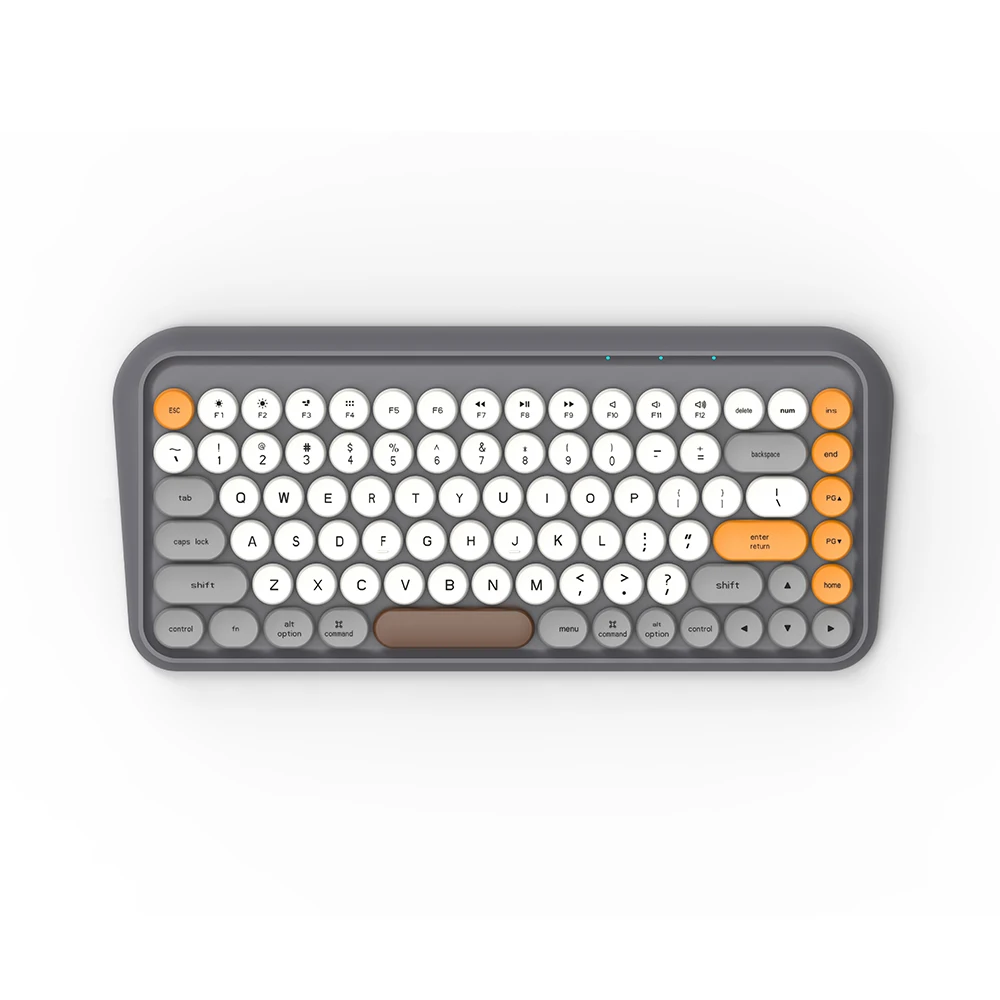 KY-K877 BT + 2.4G teclado inalámbrico oficina Teclado bluetooth portátil 86 teclas Estilo de máquina de escribir Accesorios de juego 1
