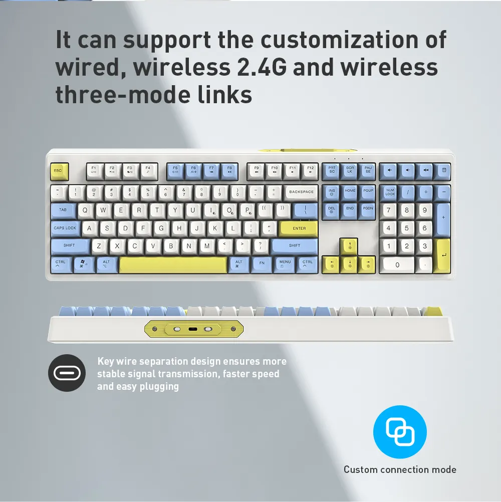Gaming Keyboard Manufacturers 443.8*145.5*40.2mm Keyceo 5