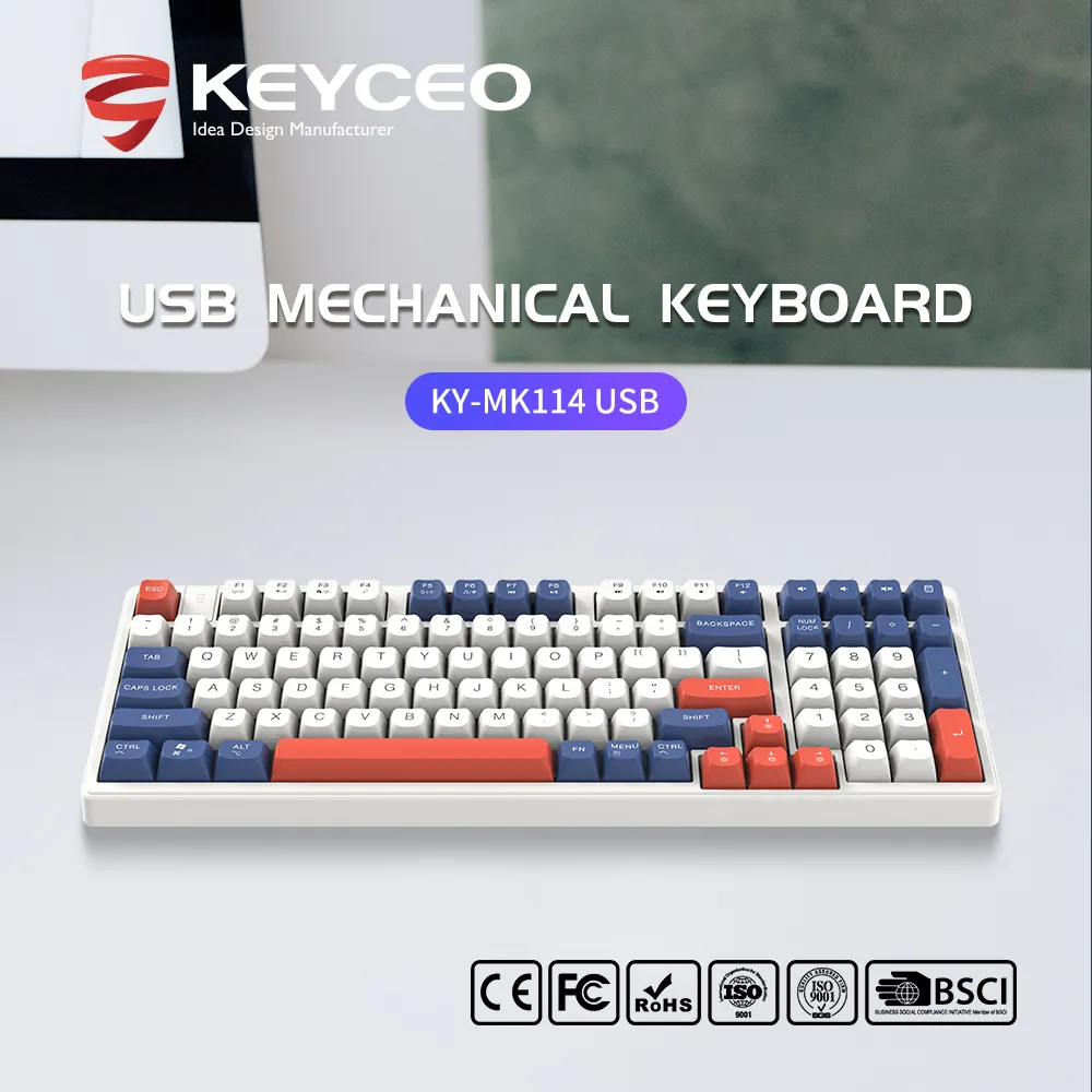 OEM Mechanical Keyboard Keyceo Manufacture 385*142*40mm 2