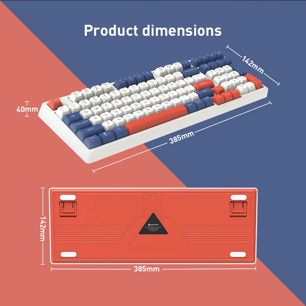 OEM Mechanical Keyboard Keyceo Manufacture 385*142*40mm 3