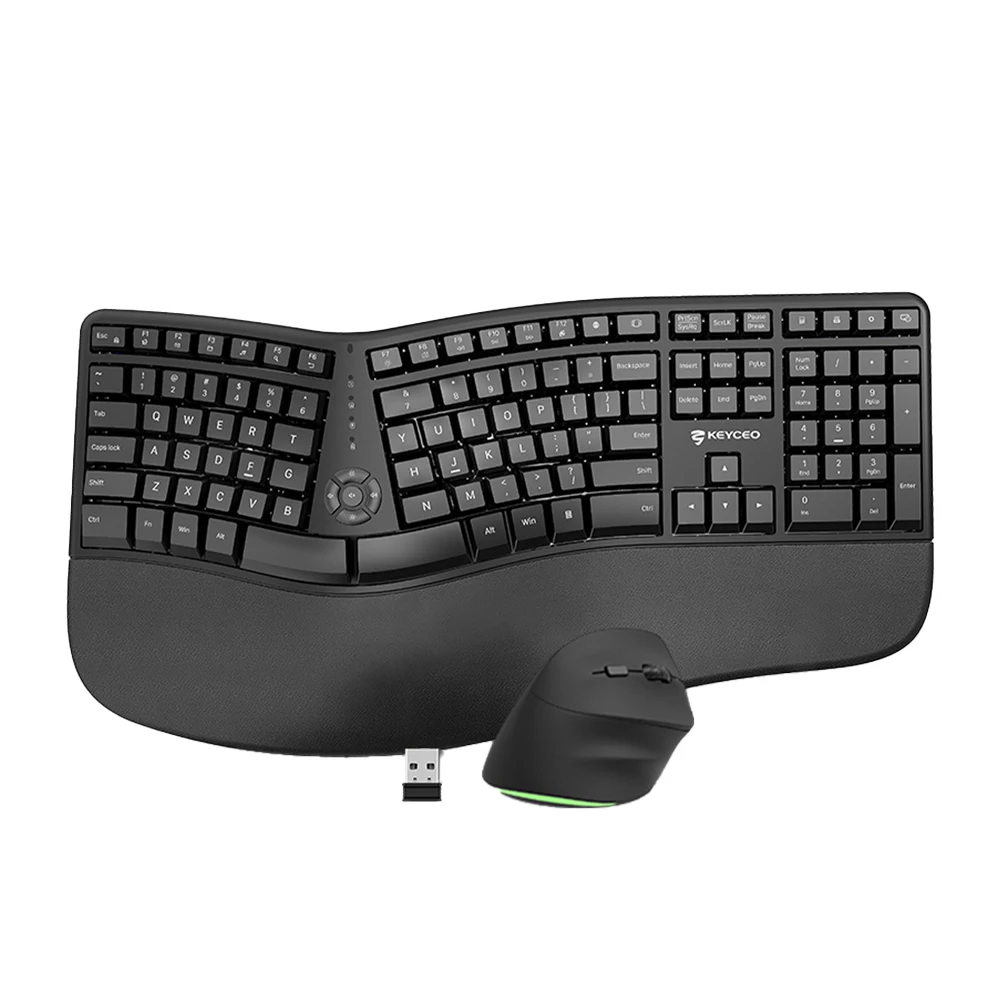 KY-4900 Ergonomische Tastatur & Mauskombination 2,4 G kabellose Bluetooth-Tastaturen Maus für PC 1