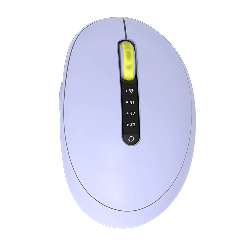 KY-M640WB Mouse wireless per computer Modalità Bluetooth multi-dispositivo e 2.4G Mouse ergonomico silenzioso per ufficio Mouse personalizzato 2400 DPI 1