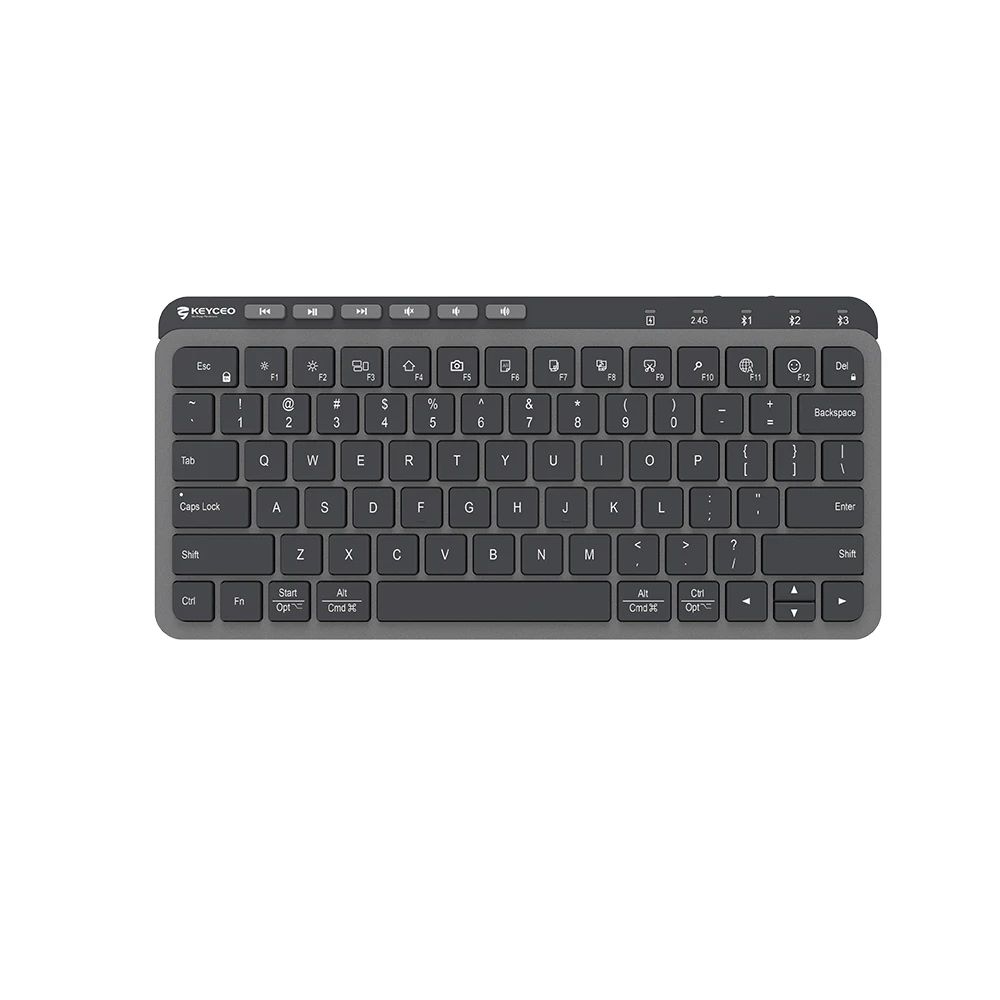 KY-X260 2.4Ghz Wireless Keyboard Slim & Tall Design Multi-Device Scissor Design Keys Keyboard for PC Laptops 1