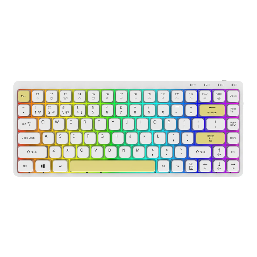 KY-MK306 Hot sale RGB Backlight Full Key Layout-Efficient and Convenient Ergonomic Design Low Profile Mechanical Keyboard 1