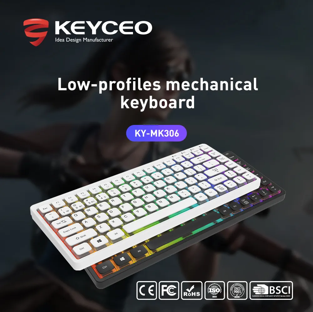 Mouse Pad Manufacturer Ultra-thin Keyboard - - Keyceo 13
