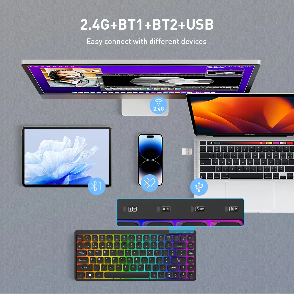 Mouse Pad Manufacturer Ultra-thin Keyboard - - Keyceo 4