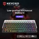 Mouse Pad Manufacturer Keyceo Brand English Low-profiles Mechanical Keyboard 3
