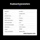 Mouse Pad Manufacturer Keyceo Brand English Low-profiles Mechanical Keyboard 10