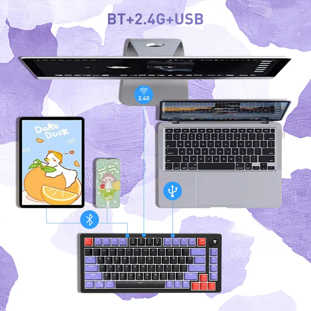 Custom Best Gaming Keyboard Manufacturer KY-MK88B Keyceo 4