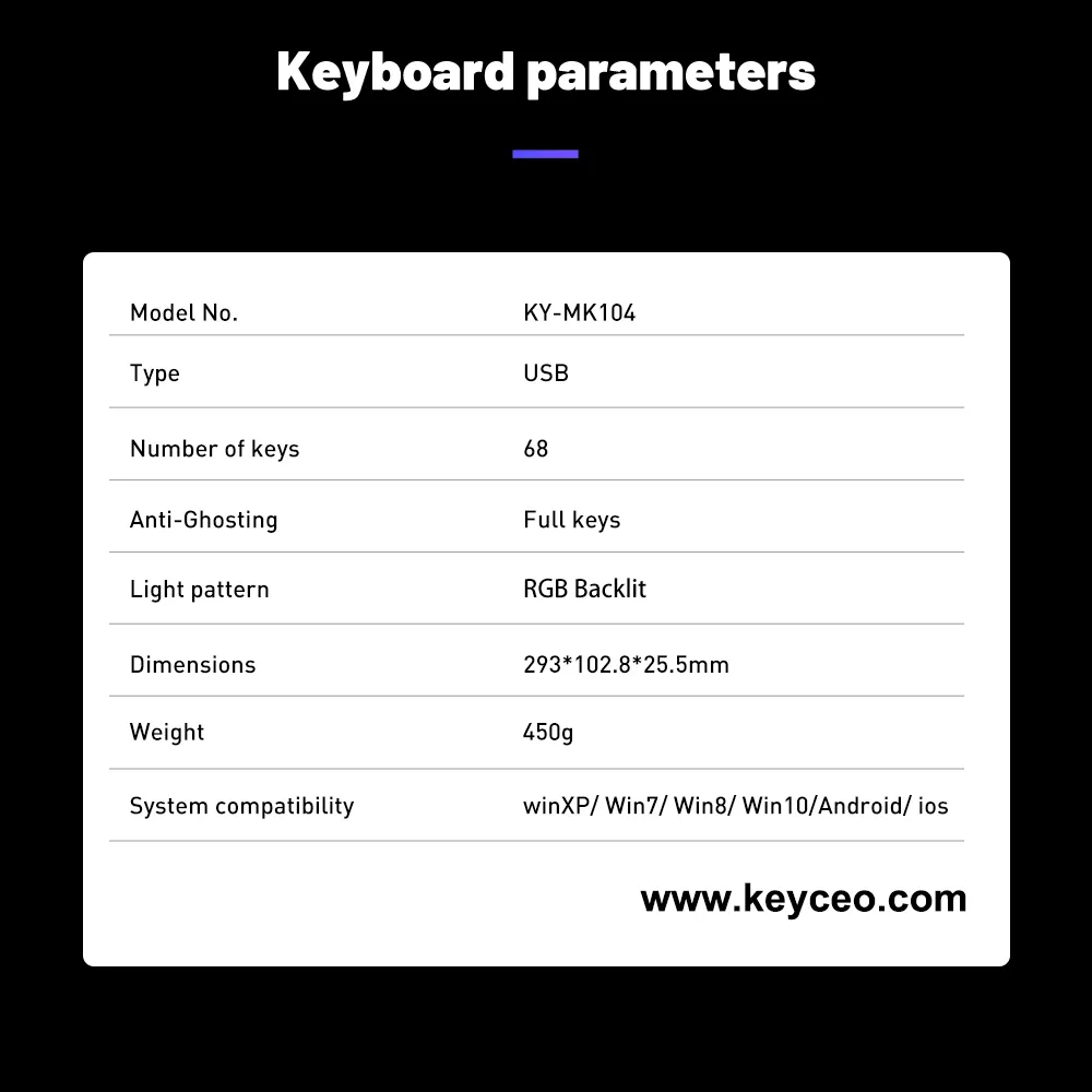 OEM Keyboard 60% Keyboard by Keyceo 10