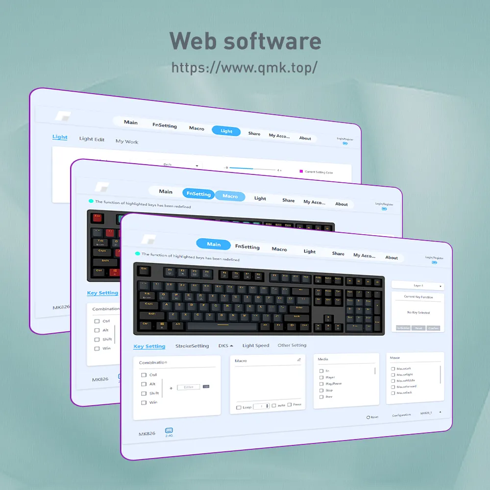 Gaming Keyboard Manufacturers KY-MK200 Keyceo 8