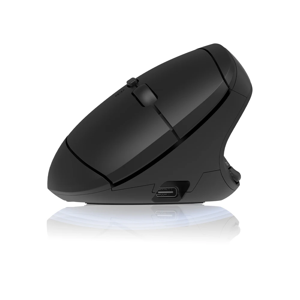KY-M670WBRS Wireless Rechargeable Dual Mode BT 2.4G Mouse LED display screen Silent 2400DPI Ergonomic vertical Mouse for Computer PC Laptop 1