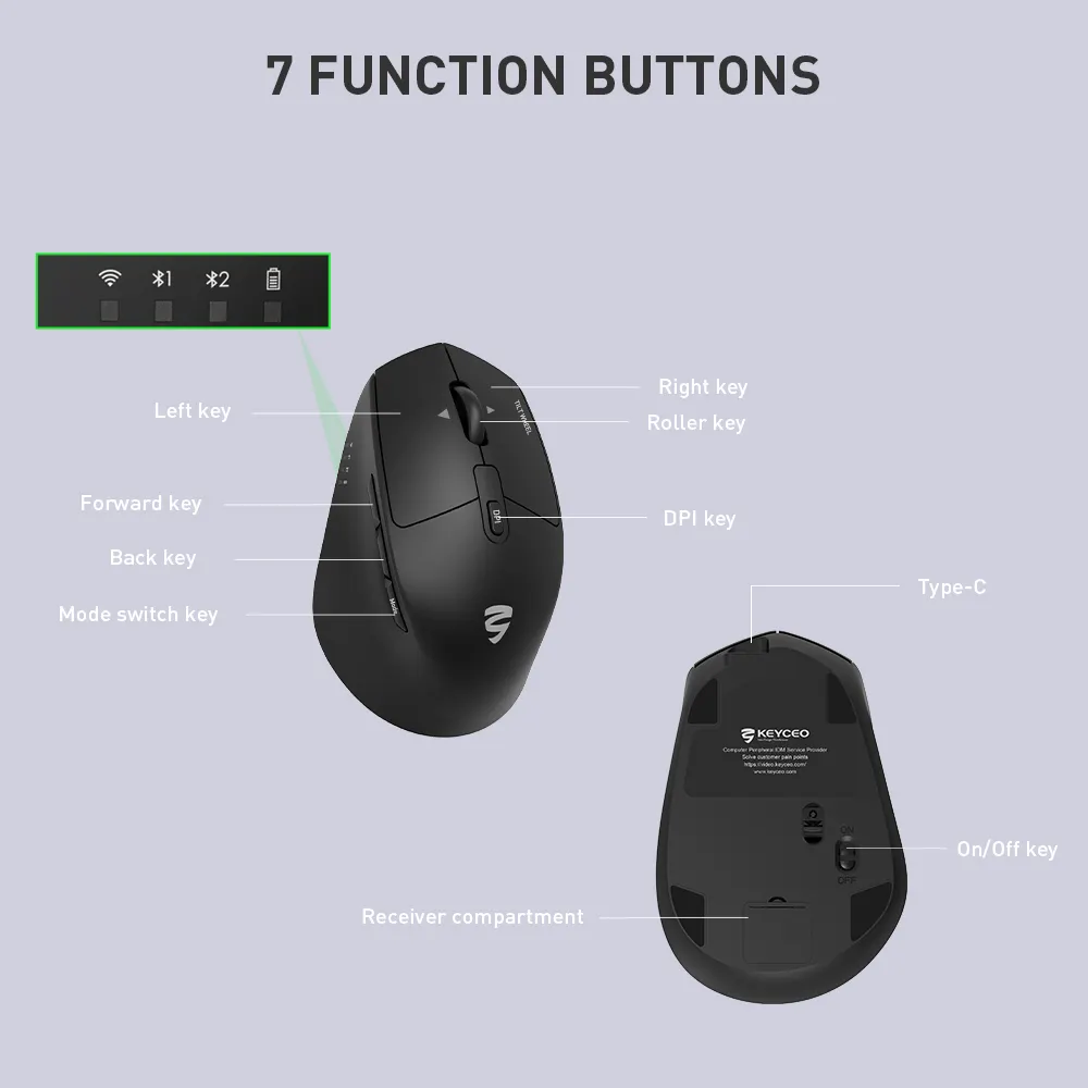Best Mechanical Keyboard Manufacturers KY-M808WBR - - Keyceo 9