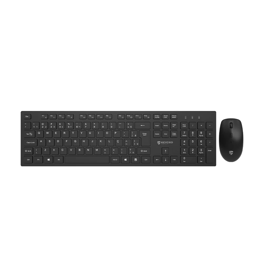 KY-4410W-BR 2.4G ワイヤレス キーボードとマウス コンボ サイレント クリックと自動省電力 Windows ラップトップ タブレット用 1